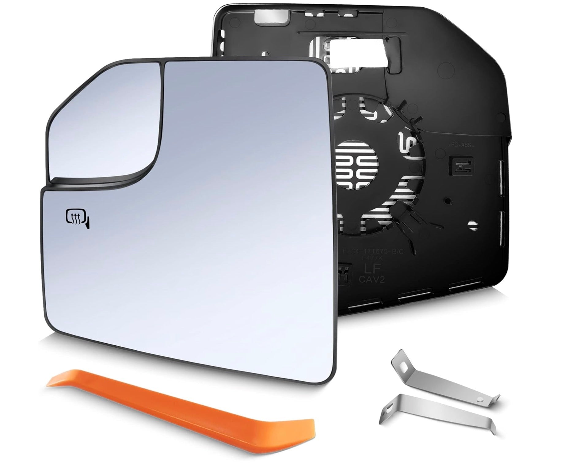 SNEMEEY Compatible with Ford F150 Driver Side Mirror Glass